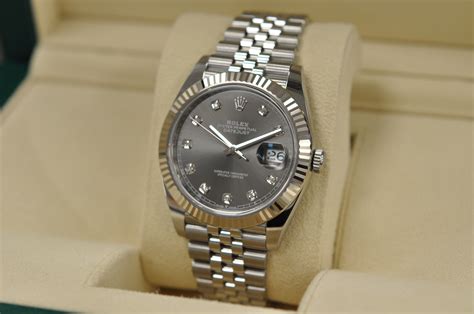 rolex 41mm datejust diamond|rolex datejust 41 price.